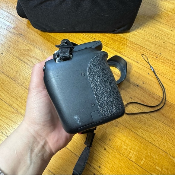 Cannon T5 Rebel DSLR with 55mm Fixed Lens, Accessories, Case, Batteries - Picture 11 of 13